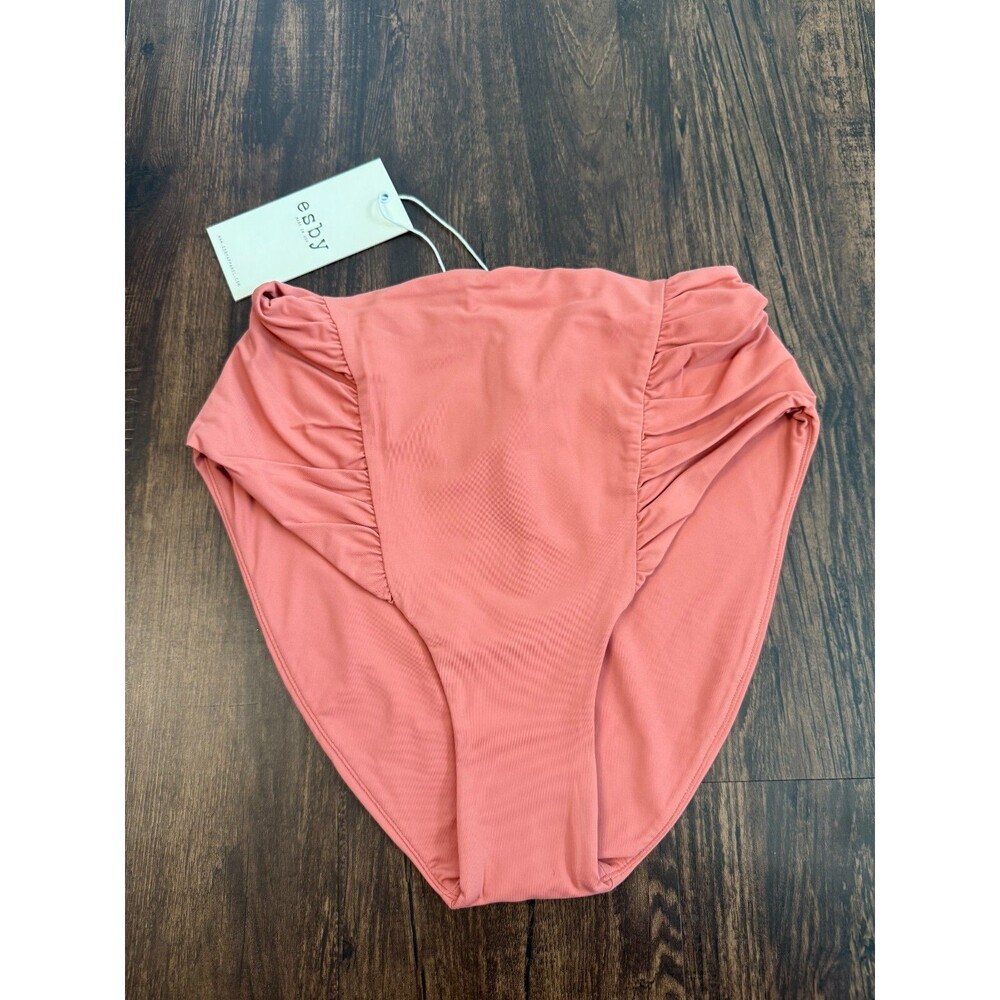 Esby Bikini Bottom KELSI HIGH WAIST BOTTOM MAUVE XS NWT MSRP 88$